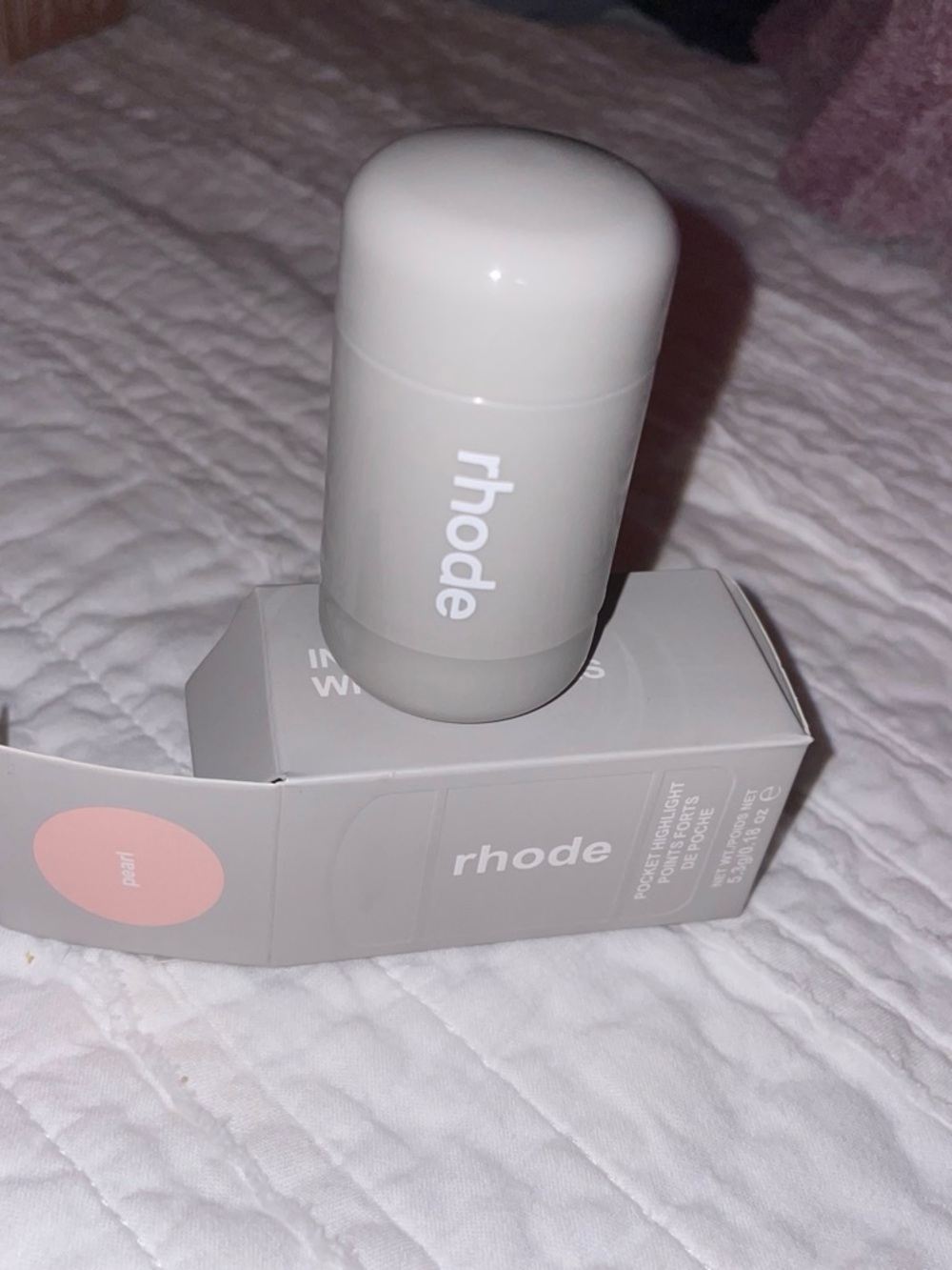 NEW NEVER USED RHODE Cream Blush Stick in Pale Pink
